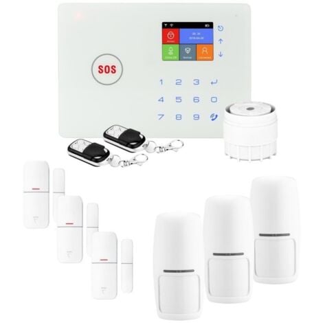 Somfy 1875259 - Home Alarm Advanced | Système d'Alarme Maison sans Fil  Connecté Wifi | Fabriqué en France | 2 badges télécommandes | Module GSM 