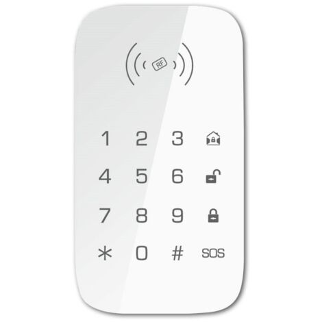 Clavier sans fil pour alarme maison – Anti-arrachement – Compatible centrales EVOLUTION et AMAZONE – Distance transmission 80m – Lifebox