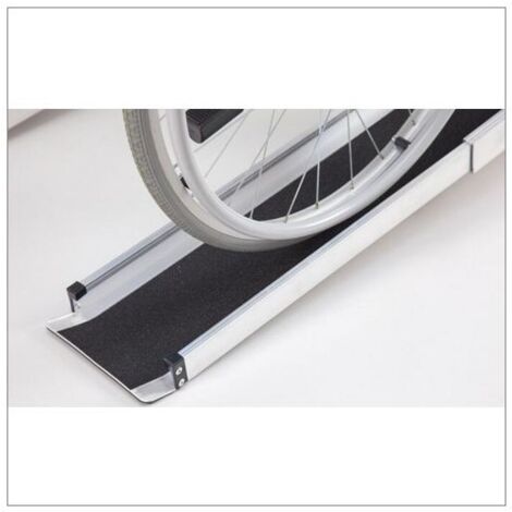 Rampe d'accès en aluminium (99 à 183cm) antidérapante PMR (1/10)