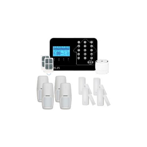 Kit Alarme Maison Connect E Sans Fil Wifi Box Internet Et Gsm Futura