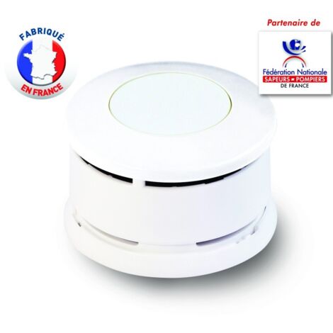 Lifebox Détecteur de Fumée Serenity 5 à Pile Alcaline 5 Ans Certifié NF Fabriqué en France avec Design Discrète