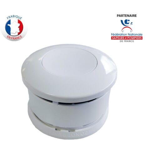Détecteur de Fumée certifié NF Lifebox Serenity 10 à pile Lithium 10 ans Fabriqué en France