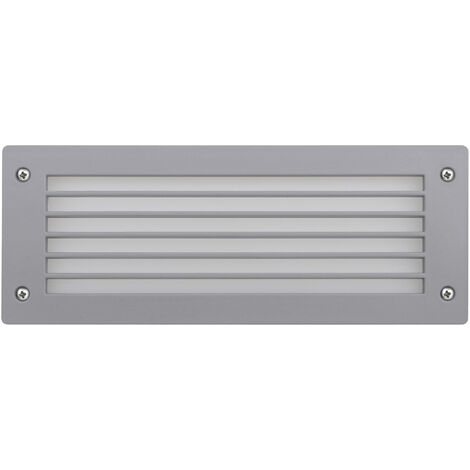 Encastré mural DEVON Rectangle M grid IP66 GX53 LED T2 2x3.20W 405lm/410lm/410lm CRI80 3000K/4000K/6500K Gris (1/2)