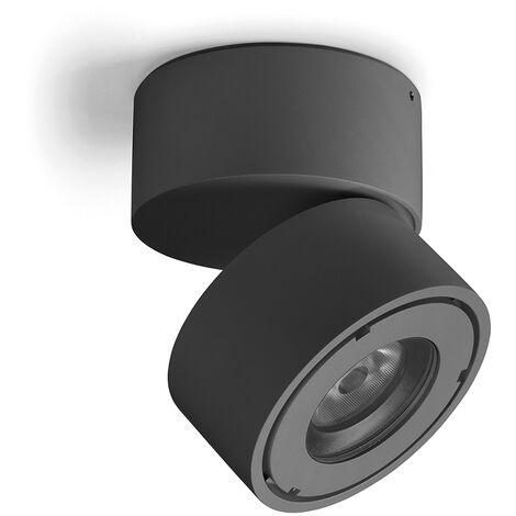 Projecteur surface tilt DISC IP65 LED COB 12.40W 1540lm(1185lm) CRI80 4000K 49º Anthracite (1/4)