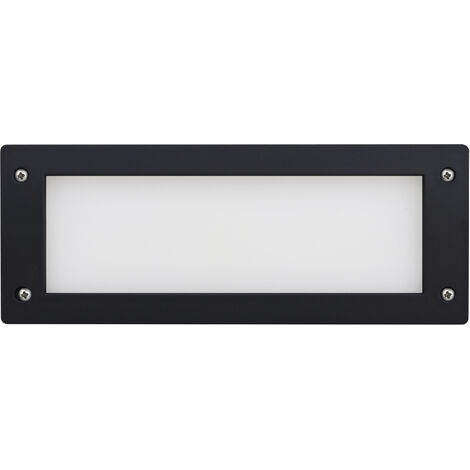 Encastré mural DEVON Rectangle M IP66 GX53 LED T2 2x3.20W 405lm/410lm/410lm CRI80 3000K/4000K/6500K Noir (1/2)