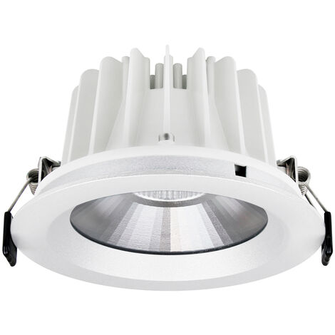 Plafonnier Rond Encastrable Blanc LED 8W COB Éclairage 50W - Blanc Naturel  4500K