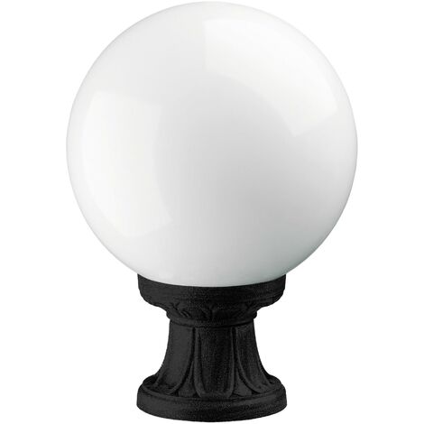 Borne extérieure INDURA GLOBO IP55 E27 70W 35cm – Résine résistante aux atmosphères salines – Luminaire élégant pour espaces extérieurs – Dopo