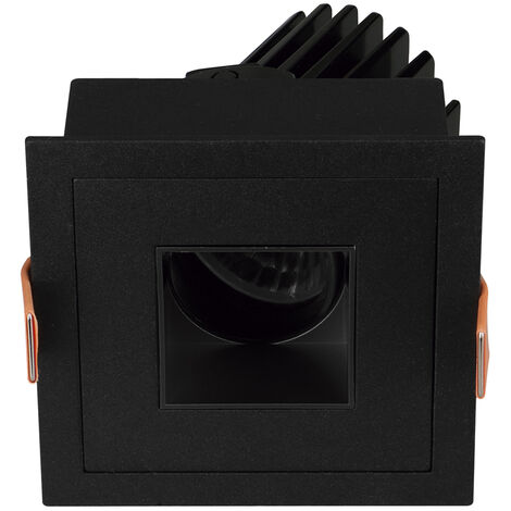 Plafonnier encastré tilt VIP3 Square Square Dali LED COB 10.10W 1031lm(792lm) CRI97 4000K 28º Noir Noir (1/2)