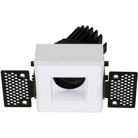 Plafonnier encastré tilt VIP3T Square Square CASAMBI LED COB 10.10W 1031lm(782lm) CRI97 4000K 50º Blanc Blanc (1/2)
