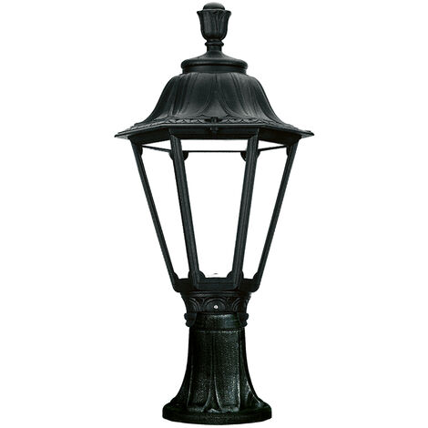 Borne classique INDURA MEDIUM 6 IP55 E27 42W 530mm Noir (1/5)