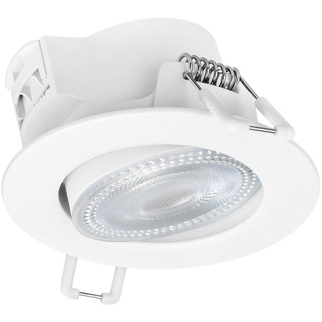 Plafonnier encastré tilt KRAO IP44 LED SMD AC 4.80W 470lm/500lm/500lm CRI80 2700K/3000K/4000K 38º Blanc (1/5)