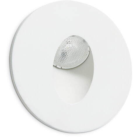 Encastré mural LIGUR Round IP44 LED SMD 3W 160lm(160lm) CRI80 3000K Blanc (1/3)