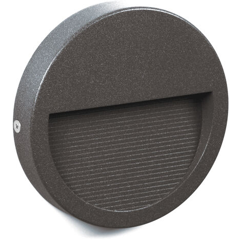 Applique asymétrique SLIM Round IP65 LED SMD 4W 545lm(128lm) CRI90 3000K 42º/85º Anthracite (1/3)
