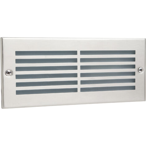 Encastré mural XALOC IP44 E27 20W 72º Acier inoxydable