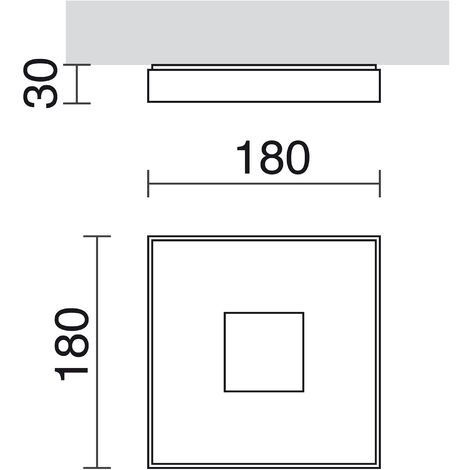 Applique VIENA IP65 LED COB 12W 1700lm CRI85 3000K 110º Blanc
