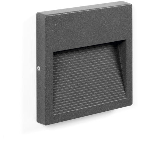 Applique asymétrique SLIM Square IP65 LED SMD 9W 1167lm(310lm) CRI90 4000K 38º/78º Anthracite (1/3)