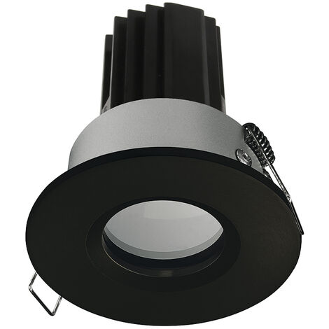 Plafonnier encastré PALMA Fixed Round IP65 CASAMBI LED COB 10.60W 1376lm(964lm) CRI90 3000K 28º Noir (1/2)