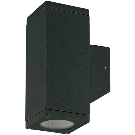 Applique CUB Square IP54 GU10 2x4.50W up-down Noir