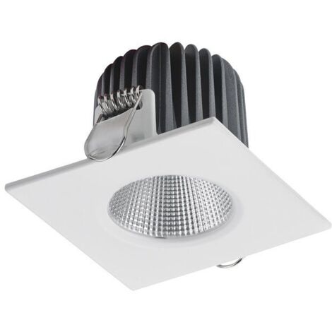 Plafonnier encastré NIX IP44 1-10V,Push LED COB 8W 680lm CRI85 3000K 40º Blanc (1/4)