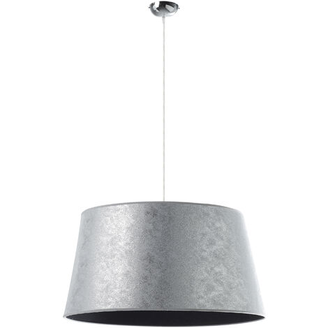 Suspension SELMA E27 42W Fibre synthétique argentée (1/3)