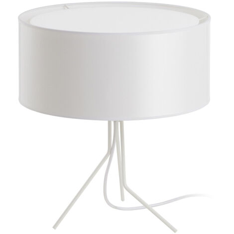 Lampe à poser DIAGONAL Small E27-Ø45 13W Blanc Blanc synthétique (1/3)
