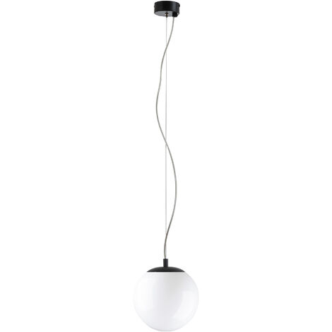 Suspension OXY E27 60W ⌀300mm Cristal opalisé Noir (1/2)