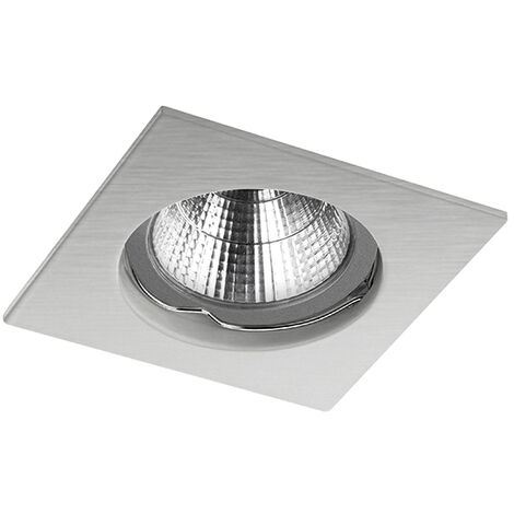 Plafonnier encastré NIX Fijo cuadrado GU5.3 50W Chromé mat (1/3)