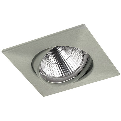 Plafonnier encastré tilt NIX Adjustable Square GU5.3 50W Nickel mat (1/3)