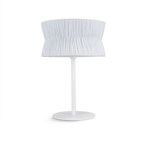 Lampe à poser CORA E27-Ø45 40W Blanc Ribbon wrapped white (1/4)