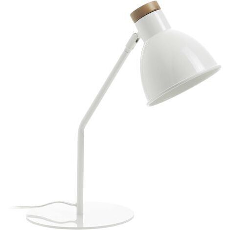 Lampe à poser tilt VALAN E27-Ø45 60W Blanc (1/4)