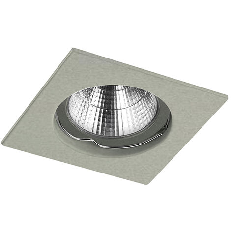 Plafonnier encastré NIX Fixed Square GU5.3 50W Nickel mat (1/3)