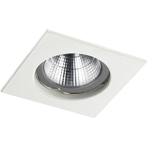 Plafonnier encastré NIX Fixed Square GU5.3 50W Blanc (1/3)