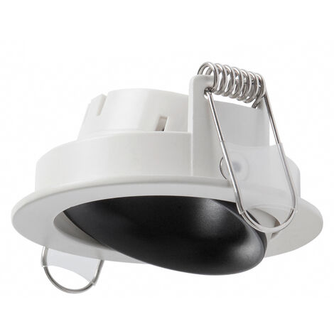 Plafonnier encastré NOK1 Adjustable Round Blanc Noir (1/2)