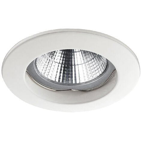 Plafonnier encastré NIX Fixed Round GU10 50W Blanc (1/3)