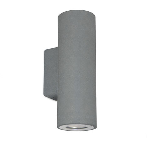 Applique STONE Round IP65 GU10 2x12W up-down Concrete negro (1/5)