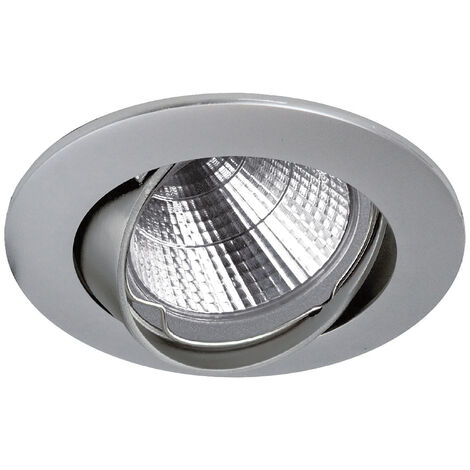 Plafonnier encastré tilt NIX Adjustable Round GU5.3 50W Chromé mat (1/3)