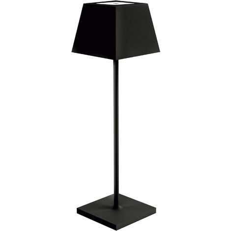 Lampe Portable LITTA Square IP54 Touch dimming LED SMD 2.20W 200lm(150lm) CRI80 3000K 45º microUSB Noir (1/7)