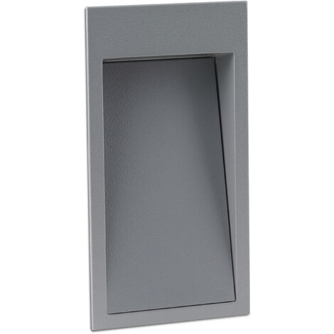 Encastré mural DAIN IP66 LED SMD 4.50W 500lm(225lm) CRI80 3000K 53º Gris (1/3)