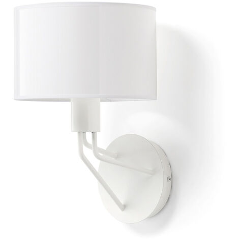 Applique DIAGONAL E27 13W Blanc Blanc synthétique (1/3)