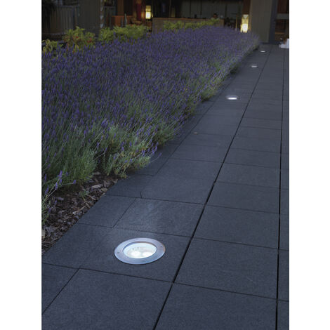 Encastré au sol BORA LED IP67 LED SMD 3W 330lm(282lm) CRI80 4000K 26º Acier inoxydable