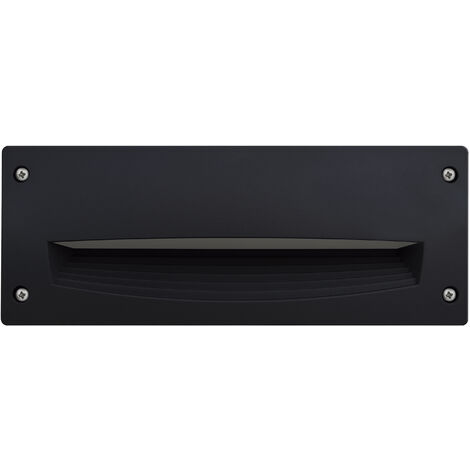 Encastré mural DEVON Asymmetric Rectangle M IP66 GX53 LED T2 2x3.20W 405lm/410lm/410lm CRI80 3000K/4000K/6500K Noir