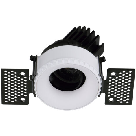 Plafonnier encastré tilt VIP1T Round Convex LED COB 4.70W 650lm(447lm) CRI90 2700K 50º Blanc Blanc (1/2)