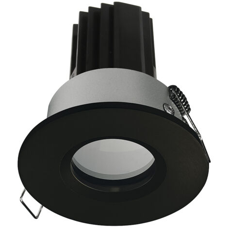 Plafonnier encastré PALMA Fixed Round IP65 LED COB 10.10W 949lm(799lm) CRI97 3000K 38º Noir (1/2)