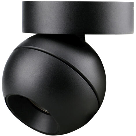 Montage en surface tilt UKU4 Corte de fase L,C LED COB 7W 881lm(751lm)/913lm(746lm)/954lm(795lm) CRI90 2700K/3000K/4000K 48º Noir Noir (1/4)