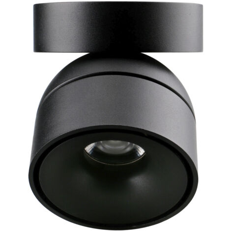 Montage en surface tilt UKU4 Corte de fase L,C LED COB 7W 881lm(711lm)/913lm(695lm)/954lm(737lm) CRI90 2700K/3000K/4000K 28º Noir Noir (1/4)