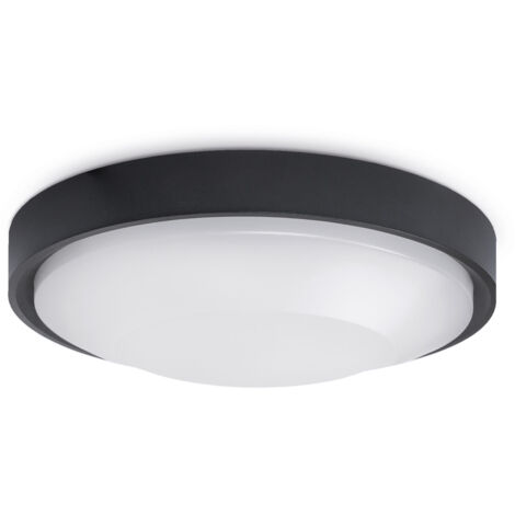 Plafonnier FLOC IP65 LED SMD AC 30W 3000lm(2280lm) CRI80 3000K 120º Noir (1/3)