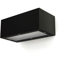 Applique ISORA IP65 LED SMD 2x8.30W 1500lm(840lm) CRI80 3000K up-down Noir