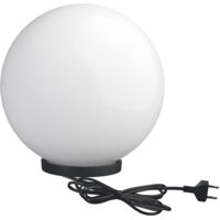 Luminaire de sol et de table GLOU IP44 E27 23W Noir