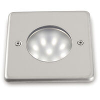 Encastrement mural / sol NAT-LED Square IP68 LED SMD 1.50W 180lm CRI80 3500K Acier inoxydable
