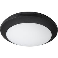 Applique PIRO Large IP66 GX53 LED T2 15W 1780lm/1940lm CRI80 2700K/4000K Noir